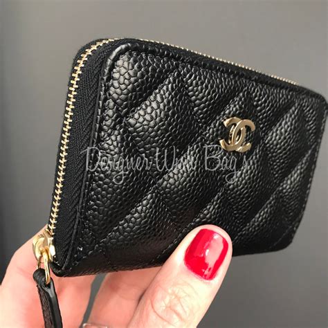 authentic chanel wallet|Chanel zipped wallet small.